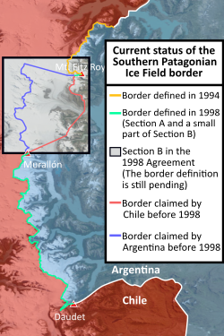 Patagonia disputed border